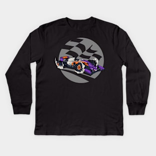 formula one  monster car Kids Long Sleeve T-Shirt